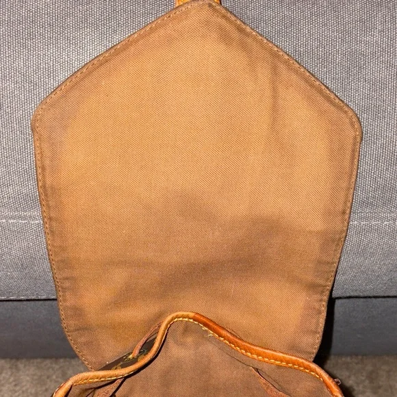 Authentic Vintage Louis Vuitton Dark Brown Monogram Backpack with Dustbag - Picture 10 of 16